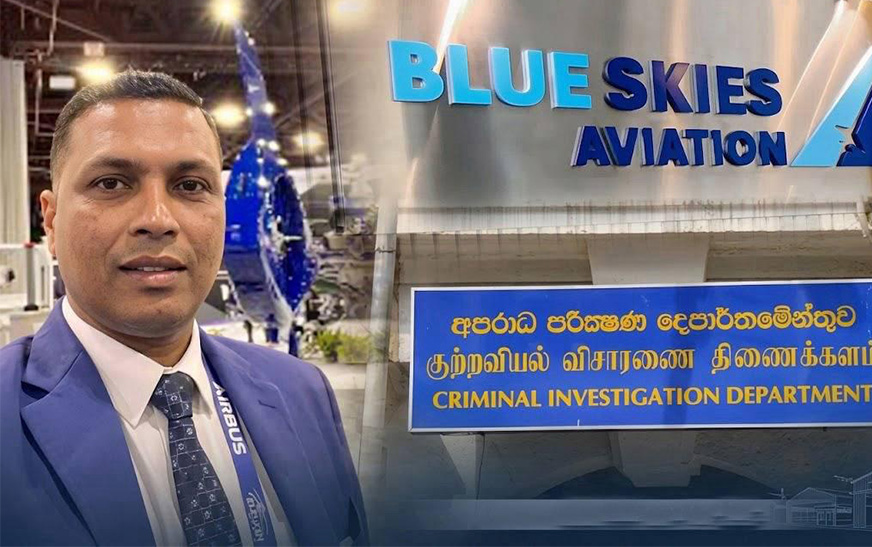 Ratmalana: Blue Skies Aviation Comes Under the Spotlight Amid Reported CID Investigation Over Alleged Financial Fraud