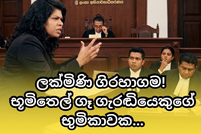 ලක්මිණි ගිරහාගම! භූමිතෙල් ගෑ ගැරඬියෙකුගේ භුමිකාවක…
